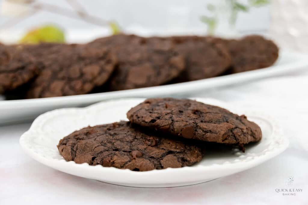 Easy Brownie Mix Cookies Brownie Cookies From A Box Quick And Easy