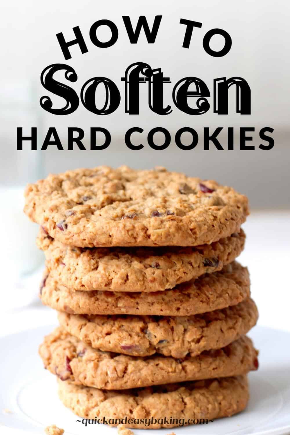 Stacked cookies with text overlay pin 1